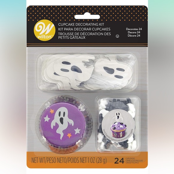 Wilton ghost cupcake decorating kit x 2 NWT - Picture 3 of 6